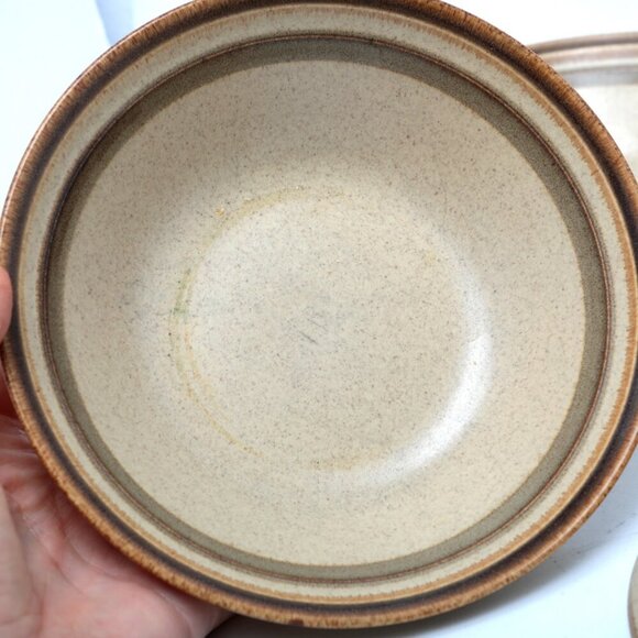 Vintage Couture by Mikasa Homespun Country Side Bowls Soup Cereal Stoneware 80s - Picture 6 of 7